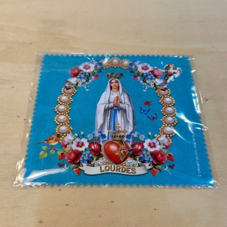 Microfibre essuie-lunettes Sainte Vierge (emballée)