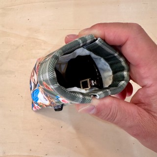 Étui à lunettes artisanal Vierge au Coeur sacré (intérieur)