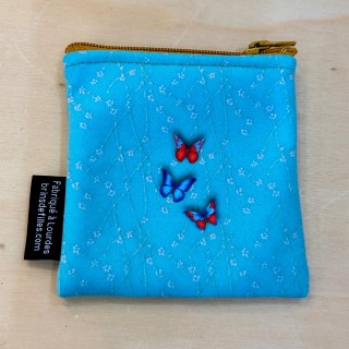 Pochette velours Vierge Marie de Lourdes (verso)