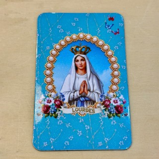 Magnet souvenir Vierge Marie de Lourdes (recto)