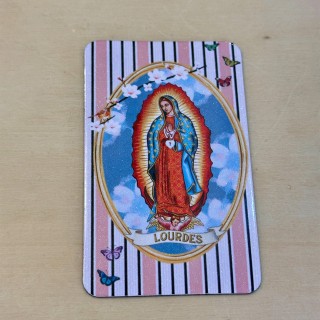 Magnet Vierge de Guadalupe, souvenir de Lourdes (recto)