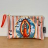 Pochette en velours artisanale Vierge de Guadalupe