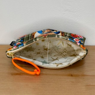 Pochette velours Vierge et cœur sacré (vue intérieure)