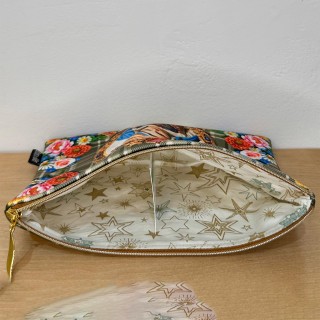 Pochette velours Vierge et cœur sacré (vue intérieure variante)