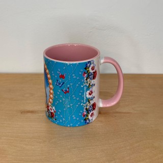 Mug souvenir de Lourdes avec Vierge Marie