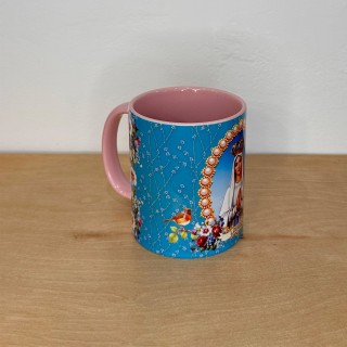 Mug souvenir de Lourdes avec Vierge Marie
