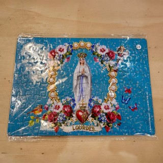 Puzzle souvenir de Lourdes, Vierge Marie de la Grotte Massabielle (emballé)