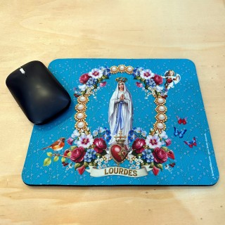 Tapis de souris Vierge Marie de Lourdes et de la Grotte de Massabielle