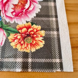 Panneau de tissus velours Vierge et cœur sacré (zoom)