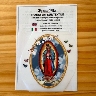 Transfert textile fer à repasser Vierge de Guadalupe