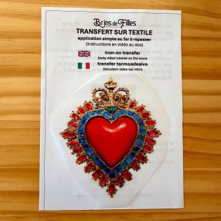 Transfert à appliquer au fer à repasser Coeur Sacré