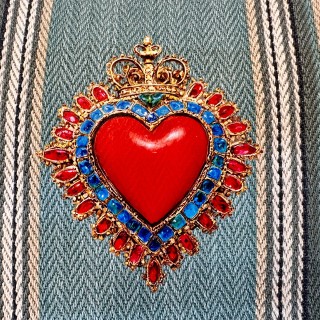 Transfert à appliquer au fer à repasser Coeur Sacré (résultat)