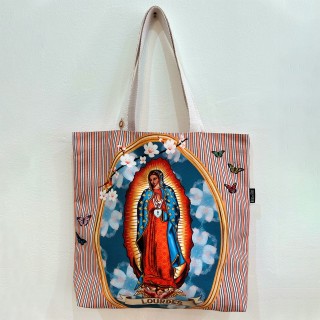 Cabas artisanal Vierge de Guadalupe Mexique