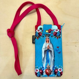 Étui pour téléphone portable Vierge Marie de Lourdes