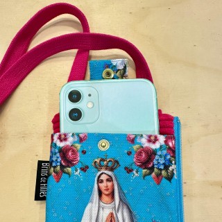 Étui pour téléphone portable Vierge Marie de Lourdes
