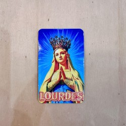 Magnet souvenir Vierge Marie Couronnée de Lourdes (recto)