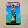 Magnet souvenir Statue Vierge Marie Couronnée de Lourdes (recto)