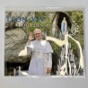 Essuie lunettes microfibre souvenir de la visite du Pape Léon XIV à Lourdes en septembre 2026 (emballée)